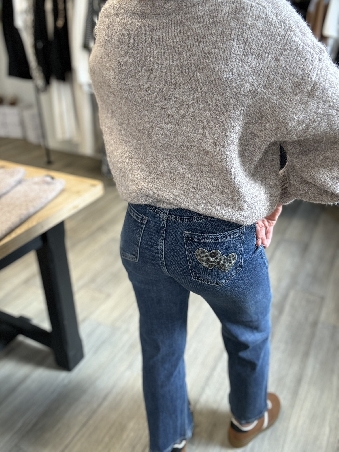 Jean denim coeur léopard-0