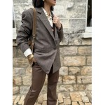 veste à carreaux marron/veste/marron/automne-hiver/style/tendance