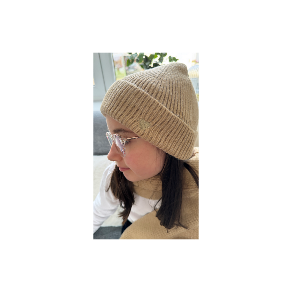 Bonnet et écharpe beige enfant/ensemble/matchy-matchy/idées cadeaux/