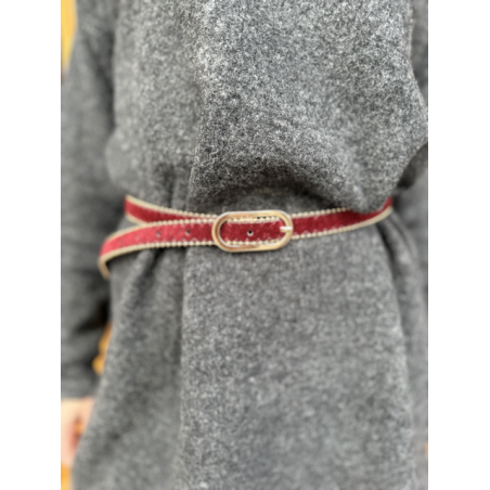 ceinture/ Ceinture bordeaux / Ceinture chic/Bordeaux