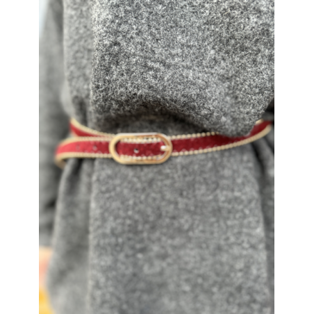 ceinture/ Ceinture bordeaux / Ceinture chic/Bordeaux