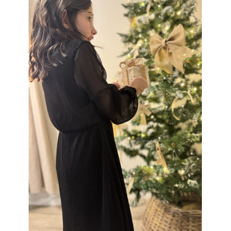 Robe noire élégante pour enfant - Chic et confortable