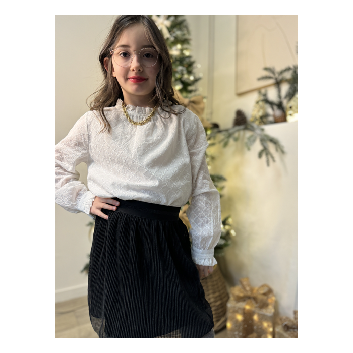 Blouse blanche enfant - collection matchy-matchy