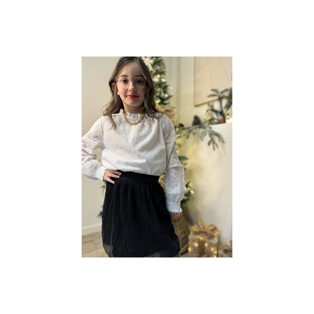 Blouse blanche enfant - collection matchy-matchy