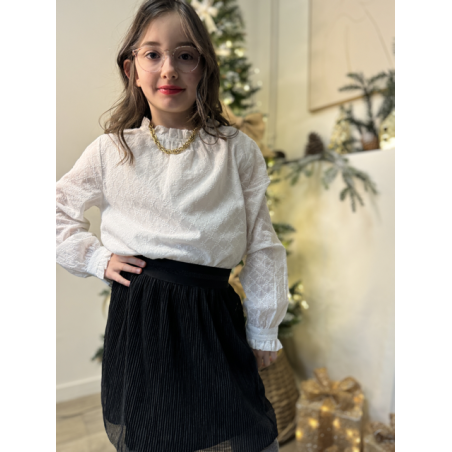 Blouse blanche enfant - collection matchy-matchy