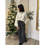 pantalon de tailleur gris flannelle - intemporelle - look de tous les jours