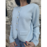 Cardigan Bleu Ciel - Élégance et Douceur pour Tous Vos Looks