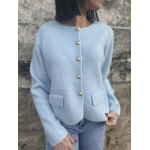 Cardigan Bleu Ciel - Élégance et Douceur pour Tous Vos Looks