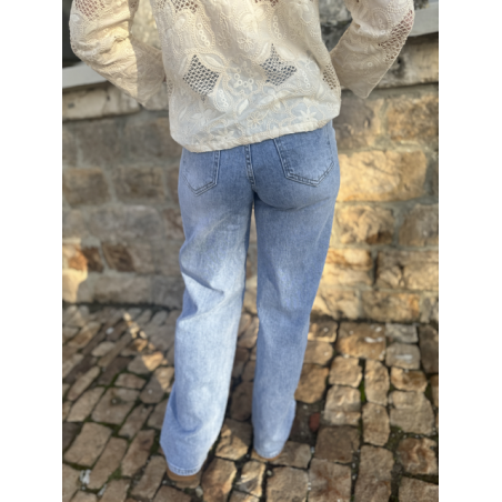 Jean Droit et Large Bleu Clair - L’Essentiel du Dressing Casual