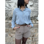 Chemise Style Jean Bleu Clair - Élégance Décontractée