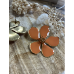 Boucles d'oreilles Flora  dorées en acier inoxydable – Élégance et durabilité