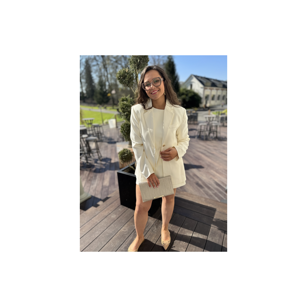 Veste de Tailleur Écru – Élégance & Intemporalité Veste de Tailleur Écru – Élégance & Intemporalité