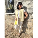 Gilet sans manches en maille tricot – Confort et élégance | Melle Jeanne