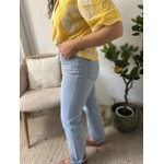 Jean Straight beu clair | Coupe Droite & Taille Haute