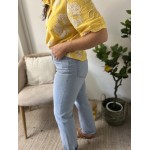 Jean Straight beu clair | Coupe Droite & Taille Haute