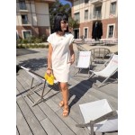 Robe tee-shirt blanc ou jaune – Melle Jeanne | Confort et style au quotidien