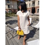 Robe tee-shirt blanc ou jaune – Melle Jeanne | Confort et style au quotidien