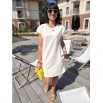 Robe tee-shirt blanc ou jaune – Melle Jeanne | Confort et style au quotidien