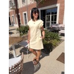 Robe tee-shirt blanc ou jaune – Melle Jeanne | Confort et style au quotidien