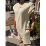 Robe tee-shirt blanc ou jaune – Melle Jeanne | Confort et style au quotidien
