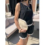 Short noir en lin festonné – Melle Jeanne |  estivale et confort