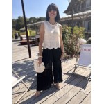 Pantalon fluide plissé – Melle Jeanne | Élégance légère et confort taille unique