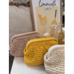 Pochette en paille fermoir claper – Melle Jeanne | Élégance bohème
