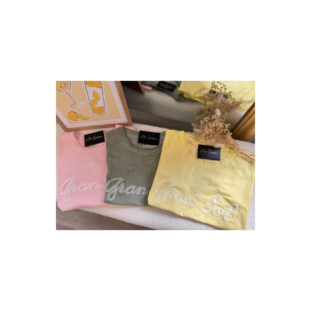 Tee-shirt Gran Sol femme – Melle Jeanne | Look lumineux et décontracté Tee-shirt Gran Sol femme – Melle Jeanne | Look lumineux et décontracté