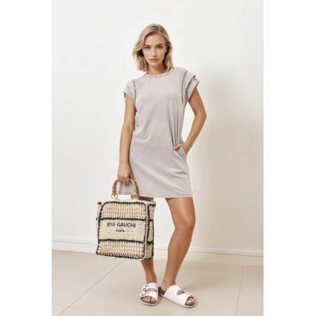 Robe casual grise avec poches – Confort et style au quotidien | Boutique Arras