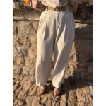 Pantalon large en lin femme – Melle Jeanne | Élégance naturelle été