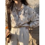 Chemise brodée en brise de lin – Melle Jeanne | Élégance naturelle