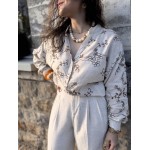 Chemise brodée en brise de lin – Melle Jeanne | Élégance naturelle