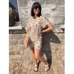 Short en crochet écru doublé marron et écru | Collection Le Soleil – Melle Jeanne