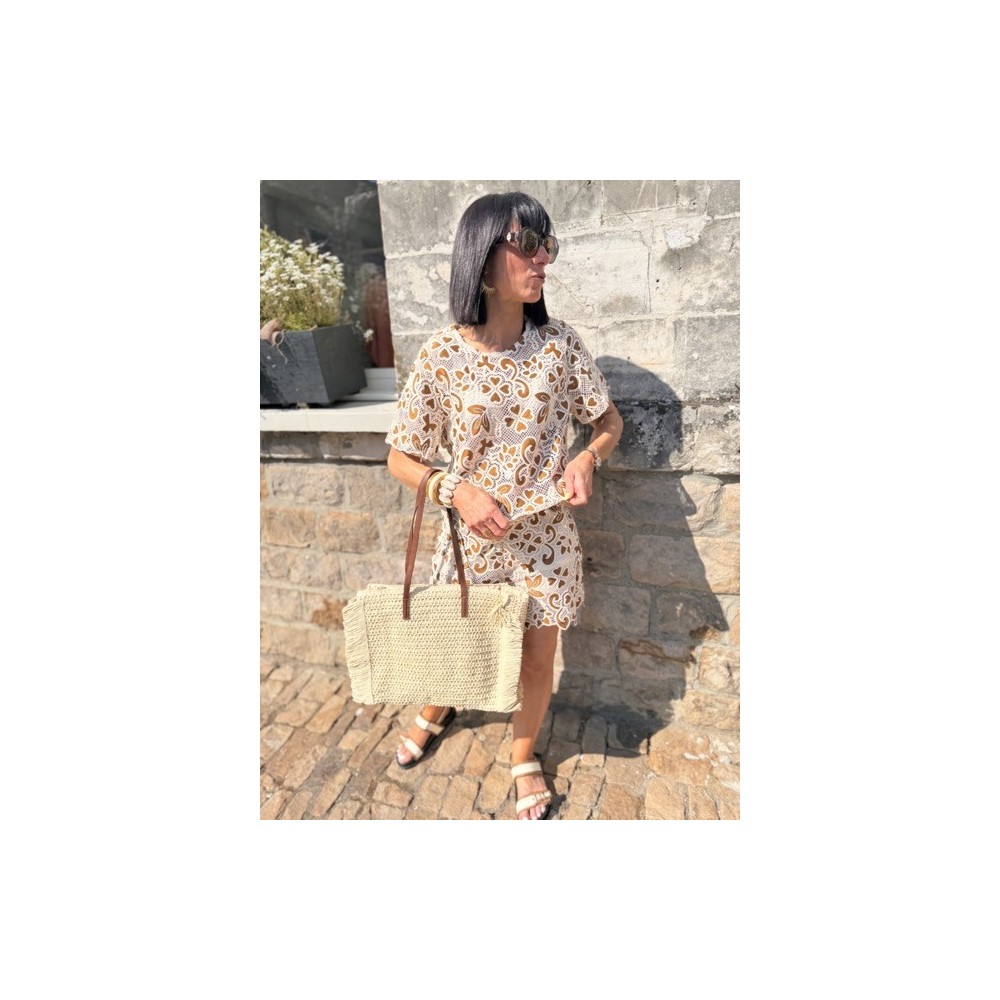 Sac panier en raphia avec franges – Anses camel & fermeture éclair | Look bohème chic | Collection Le Soleil Sac panier en raphia avec franges – Anses camel & fermeture éclair | Look bohème chic | Collection Le Soleil