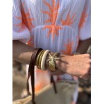 Jonc étoile de mer – Acier inoxydable doré | Bijou marin & estival | Collection Le Soleil