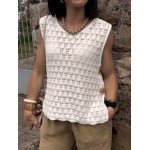 Top crochet blanc taille XS/S ou M/L – Détails soleils dorés | Collection Le Soleil