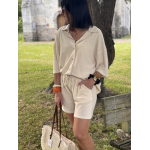 Ensemble éponge short + chemise – Taille unique 36 à 40/42 | Melle Jeanne