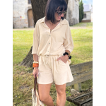 Ensemble éponge short + chemise – Taille unique 36 à 40/42 | Melle Jeanne