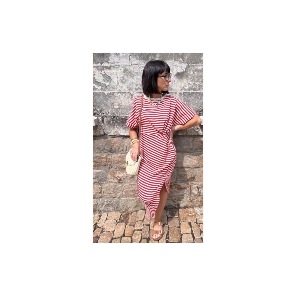 Robe marinière femme – Taille unique avec nœud à la taille | Melle Jeanne Robe marinière femme – Taille unique avec nœud à la taille | Melle Jeanne