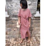 Robe marinière femme – Taille unique avec nœud à la taille | Melle Jeanne