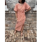 Robe marinière femme – Taille unique avec nœud à la taille | Melle Jeanne