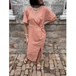 Robe marinière femme – Taille unique avec nœud à la taille | Melle Jeanne