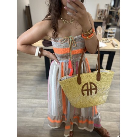 Robe bustier longue colorée – Taille unique 36 à 40-42 – Style bohème