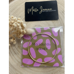 Jonc "Ma nounou adorée" – Cadeau en acier inoxydable doré