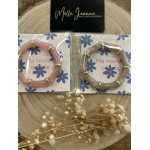 Bracelet "Ma nounou adorée" – Taupe ou vieux rose – Cadeau prêt à offrir