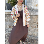 Veste en maille aérée – Multicolore ou noir et blanc – Taille unique