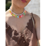 Caraco dentelle avec boutons – Blanc ou marron – SM ou ML