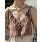 Collier coquillages multicolores – Bijou estival bohème