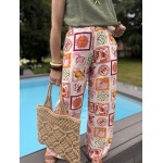 Pantalon fluide imprimé summer – Escapade Azur | Melle Jeanne