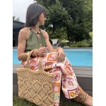 Pantalon fluide imprimé summer – Escapade Azur | Melle Jeanne